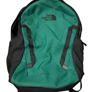 The North Face Vault Backpack in Teal and Black